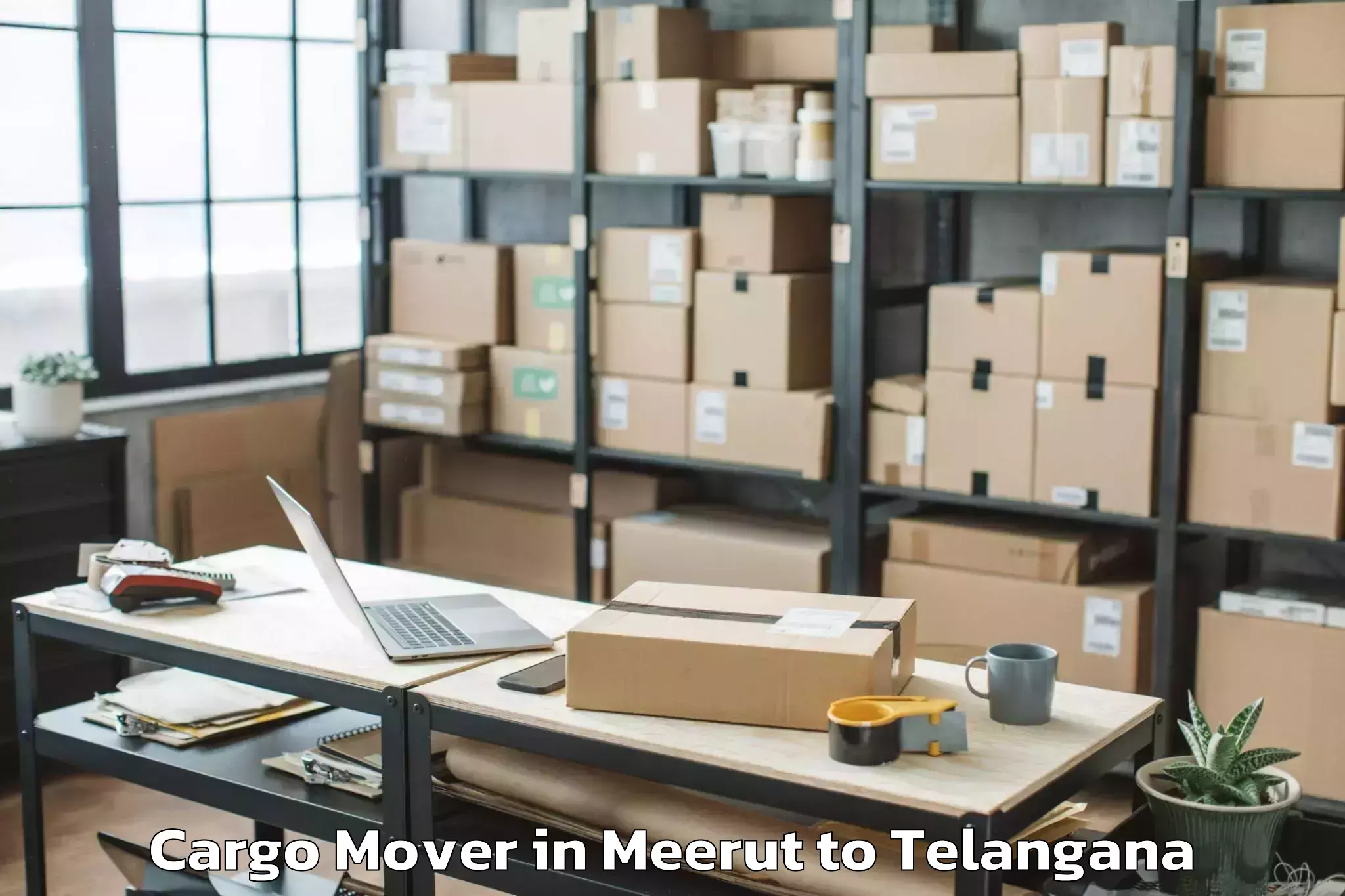 Efficient Meerut to Adilabad Cargo Mover